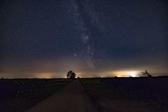 Sterne, Nacht, Licht, Autos